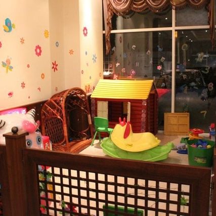 Spielbereich für Kinder im Restaurant